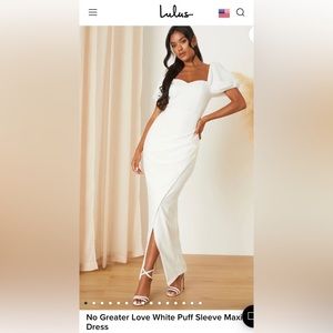Lulus white love dress